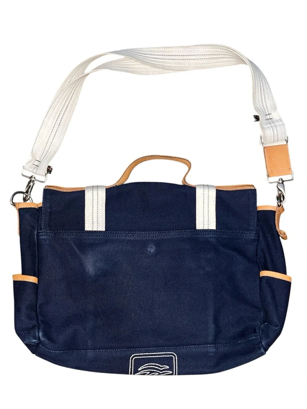 Sperry leather & canvas messenger bag